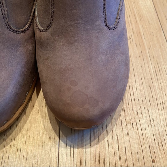 Swedish Hasbeens Toffel Chelsea Boots Brown Slip-On Leather Size 37 - Picture 3 of 6